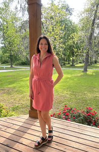 Eva half zip dress