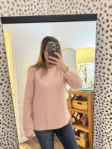 Cable Light Pink Top
