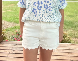 Scalloped shorts