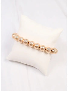 Bloomfield Textured Ball Gold Bracelet