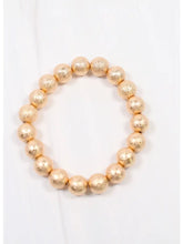 Load image into Gallery viewer, Bloomfield Textured Ball Gold Bracelet
