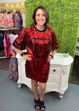 Load image into Gallery viewer, Bulldog Sequin Dress
