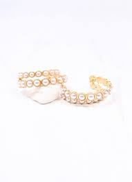 Petersen Double Pearl Hoop Earring