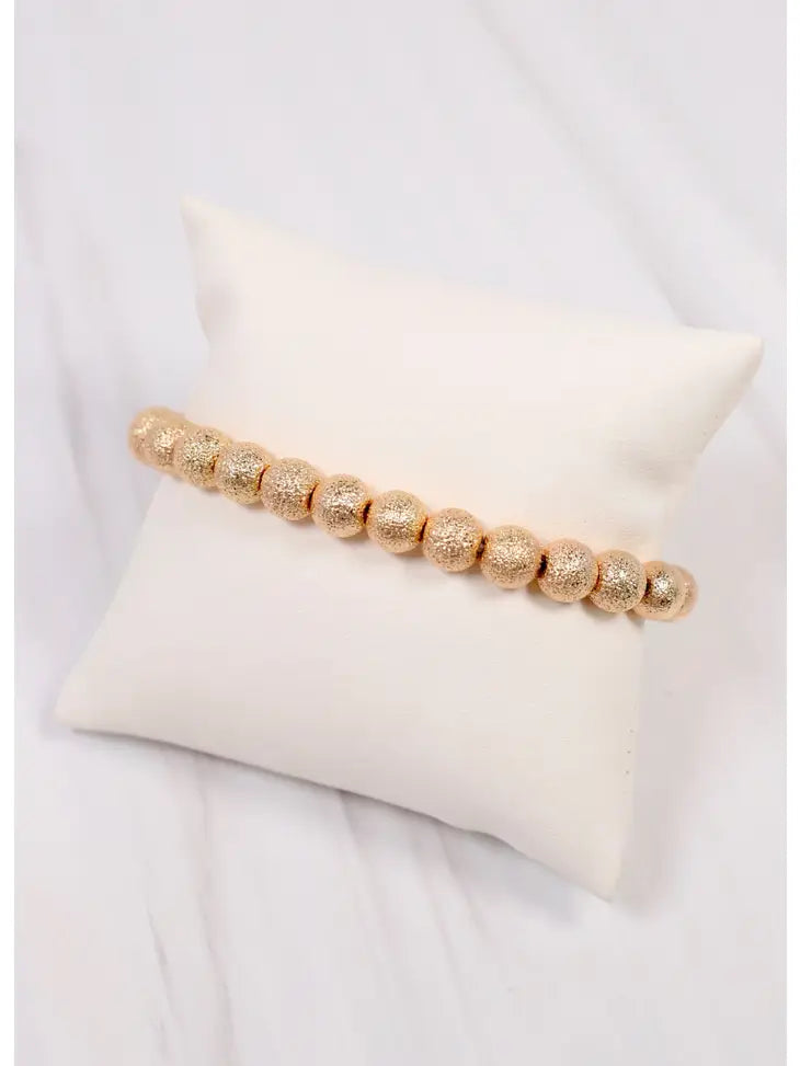 Beekman Textured Ball Bracelet Gold